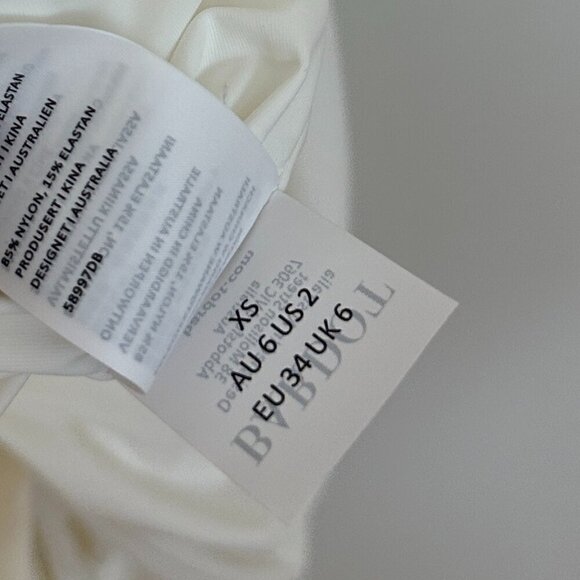 BARDOT Lilita Rosette One-Shoulder Stretch Jersey Midi Dress in Orchid White XS - Picture 13 of 16